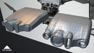 Blender - Joining Cylinders SubD (DJI 30T Example)