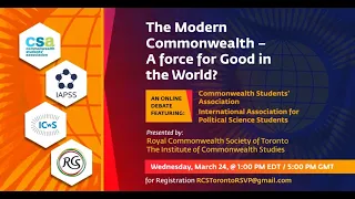 The Modern Commonwealth: A Force for Good in the World?