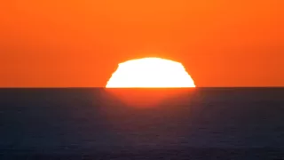 A perfect Green Flash Sunset