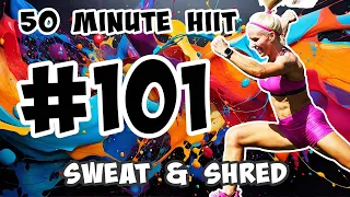 50 MINUTE HIIT AND STRENGTH WORKOUT | High Impact Cardio | Weights | Tabata | #101