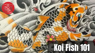 FREE 2 Hour Koi Fish Drawing Course for Beginners | Step by Step Tutorial