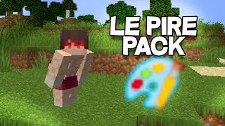 J'ai téléchargé le PIRE pack de texture sur Minecraft ! (ahh mes yeux)