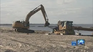 Beach replenishment begins in Willoughby