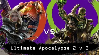 Dawn of War  Ultimate Apocalypse 2 v 2 The Imperium vs Necrons and Orks