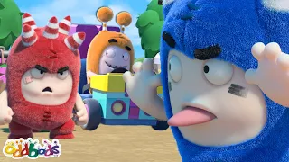 Kart Race Battle! | Oddbods 1 Hour Compilation | Moonbug No Dialogue Comedy Cartoons for Kids