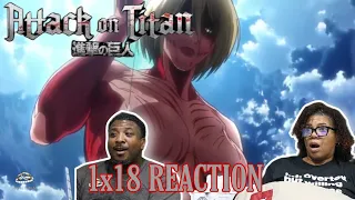 Attack on Titan 1x18 REACTION!! "Forest of Giant Trees: The 57th Exterior Scouting Mission, Part 2"