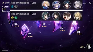 Memory of Chaos 10 (3 Stars, 30 Cycles Left), 0 Cycles, Lv. 1 Yukong LC, Part 1 | Honkai: Star Rail