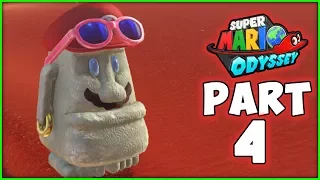 Mario Odyssey - Part 4 - Stone Mario! (Gameplay Walkthrough)