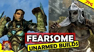 SKYRIM FEARSOME FISTS! How To Find And Craft 15 New Un-armed Combat Guantlets And Gloves!!