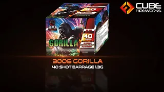 Cube Fireworks - 3006 Gorilla 40 Shot Barrage 1.3G