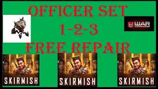 War Commander-JANUARY/ SKIRMISH SET OFFICER 1-2-3 /FREE REPAIR