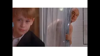 Patrick Perry Home Alone 2 Lost new york, Uncle Frank taking shower