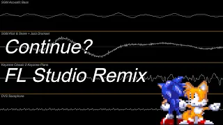 Sonic 3 - Continue? (FL Studio Remix + Oscilloscope)