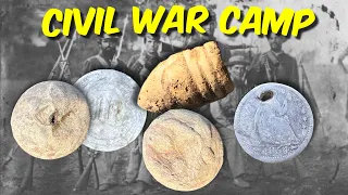 DREAM HUNT ! Undocumented Union Civil War Camp Found Metal Detecting | #metaldetecting #history