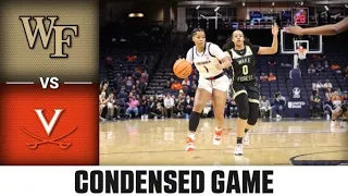 Wake Forest vs. Virginia Condensed Game | 2022-23 ACC Women’s Basketball