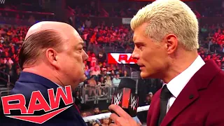 Cody Rhodes & Paul Heyman Intense Personal Promo - WWE Raw 2/6/23 (Full Match)