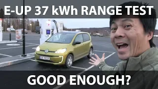 VW e-Up 36.8 kWh winter range test