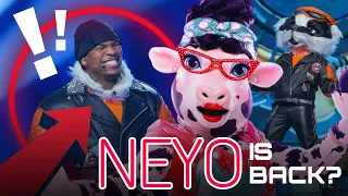 Ne-Yo On The Masked Singer AGAIN? | Cow And Badger Masks | Comparing Voices