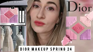 NEW DIOR SPRING 2024 MAUVE ATELIER EYESHADOW PALETTE  Review Swatches Makeup look limited edition