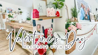 VALENTINE'S DAY DECORATE WITH ME // FARMHOUSE VALENTINE'S DAY DECOR // CHARLOTTE GROVE FARMHOUSE