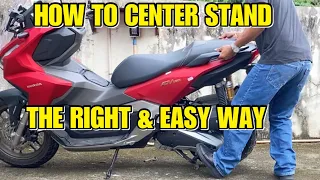 HOW TO CENTER STAND A MOTORBIKE- THE RIGHT WAY | EASY WAY TO CENTER STAND A MOTORBIKE