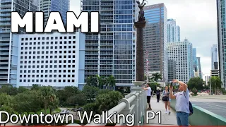 Walking in Miami Downtown , Florida, USA , Miami 4K | Miami Walking Tour | Travelusa78