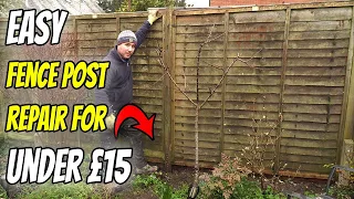 Repair a Broken Fence Post | SUPER EASY AND FAST !