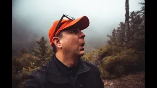 Driving through the storm to fix the camera on Santiago Peak