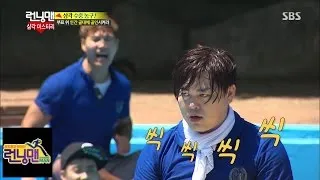 Moon Hee Jun, emotional for Kim Jong Kook! @Running Man (The original oppa's counterattack) 140817