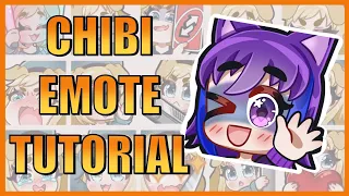 [Twitch Emote Tutorial] Procreate Chibi Emote Process