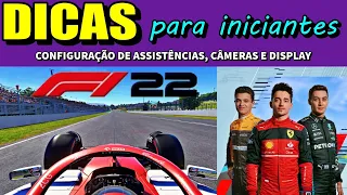 F1 2022 | TUTORIAL | CONFIGURAÇÃO DE ASSISTÊNCIAS, CÂMERAS E TELAS