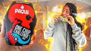 PUTTING THE WORLD'S HOTTEST CHIP IN MY GIRLFRIEND'S FOOD WITHOUT HER KNOWING!! *WENT LEFT*