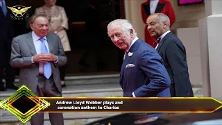 Andrew Lloyd Webber plays and  coronation anthem to Charles