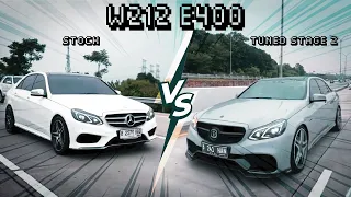 Battle W212 E400 Facelift | Stock vs Tuned Stage 2