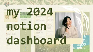 my 2024 notion dashboard ✿ adhd friendly digital planner + free template