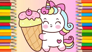 How to Draw Cute Hello Kitty Ice Cream Easy