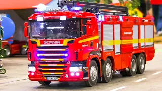 MOST IMPRESSIVE RC FIRE TRUCKS!! GREATEST RC MODEL FIRE RESCUE TRUCK COLLECTION, FIRE FIGHTERS