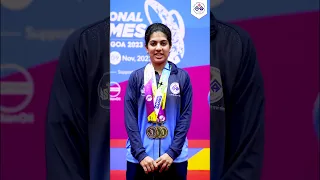 Swastika Ghosh: A Triple Medal Triumph at the National Games #teammaharashtra #jaymaharashtra