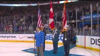 John Amirante Sings Anthems  Game #6 ECF  Montreal Vs New York  May 29th 2014  HD