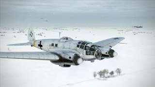 IL-2 Battle of Stalingrad : LaGG3 intercepts Heinkels, Snowing