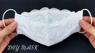 New Style Beautiful 3D Mask! Diy Face Mask 3Layers No Fog On Glasses Easy Pattern Sewing Tutorial |