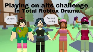 Trying the alts challenge in total Roblox drama || did I win?