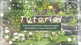 ˗ˏˋ Tutorial ˊˎ˗ Install any Resource Packs or Addon in Minecraft 1.19-1.20 📥