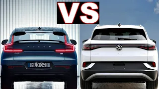 2021 Volvo XC40 Recharge vs Volkswagen ID 4 (2021) xc40 recharge, 208 miles, vw id4, 250 miles.