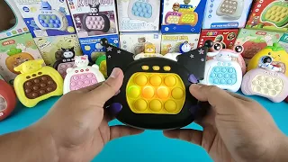 Rare All Kuromi Push Game Electric Pop It toys unboxing and review ASMR Hello kitty Kuromi Sanrio