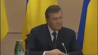 Viktor Yanukovych: press conference