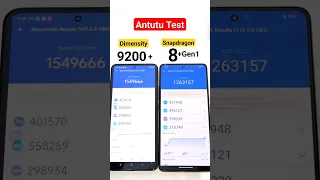 Dimensity 9200+ vs Snapdragon 8+Gen1 Antutu Test 🔥🔥🔥