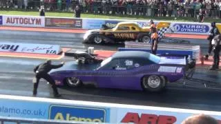 Cuda Vs Chevy Coupe Pro Mod **S4S Global Drag Racing League**