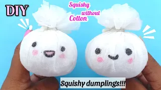 DIY squishy without cotton / How to make SQUISHY WITHOUT Cotton | Squishy dumplings