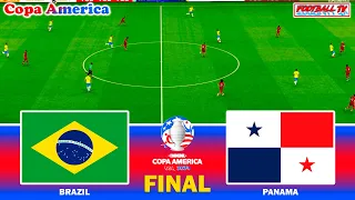 BRAZIL vs PANAMA - COPA AMERICA FINAL | Full Match All Goals 2024 | eFootball PES Gameplay